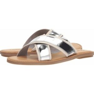 New Toms Viv silver sandals
